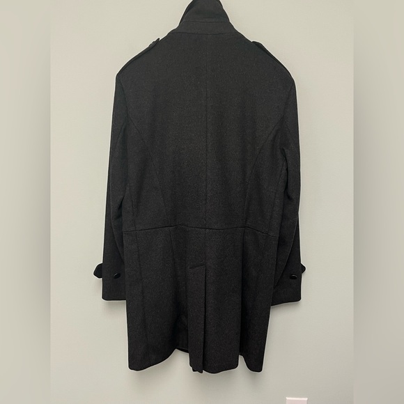 John Varvatos Grey double breasted trench coat. Size small - Picture 15 of 16